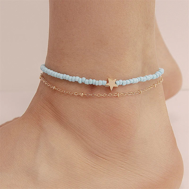 SO BEAUTIFUL Daisy shaped ankle bracelet.