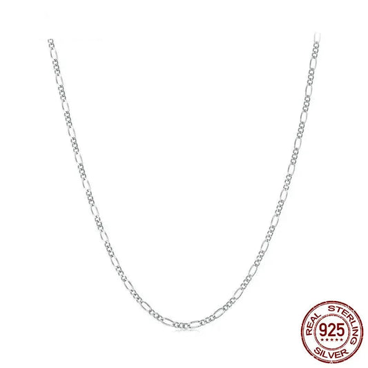 Classic necklace in genuine 925 sterling silver.