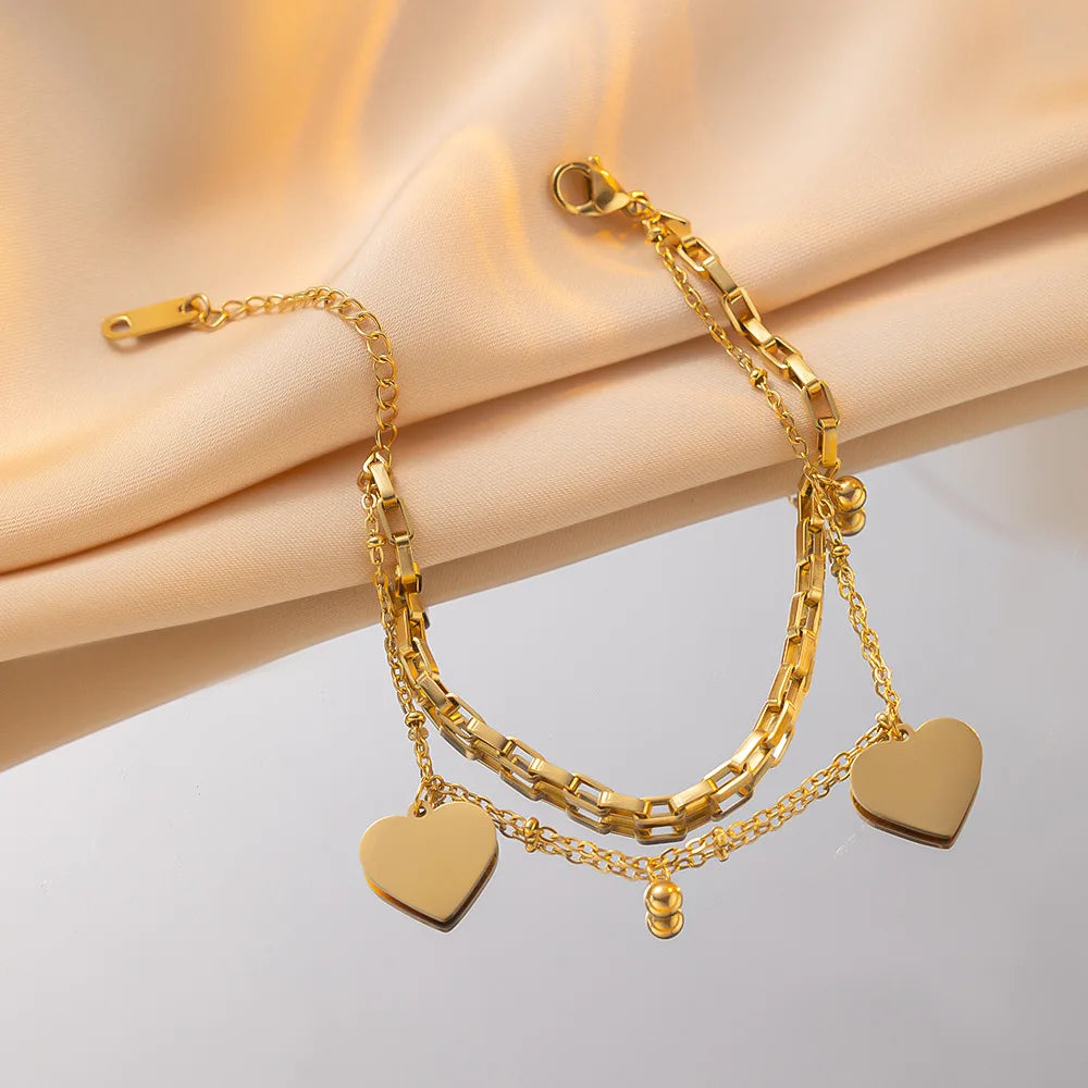 Heart love bracelet