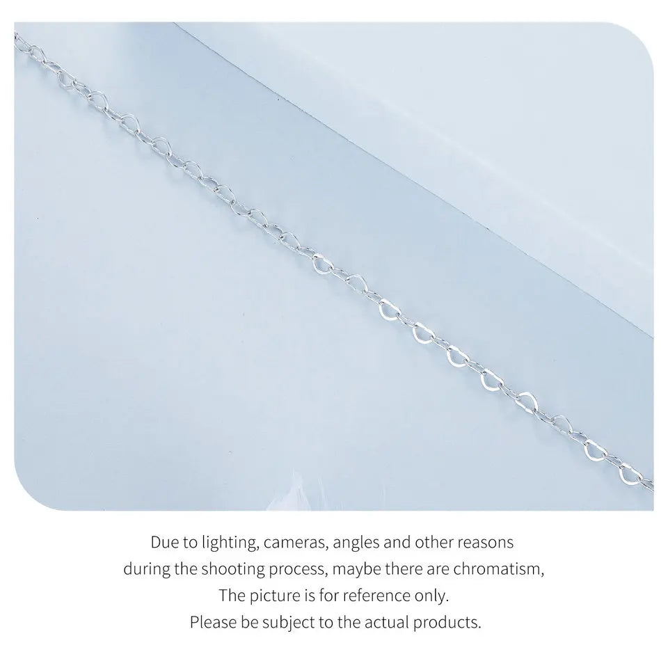 925 Sterling Silver Ankle Chain, Plated, BST007.