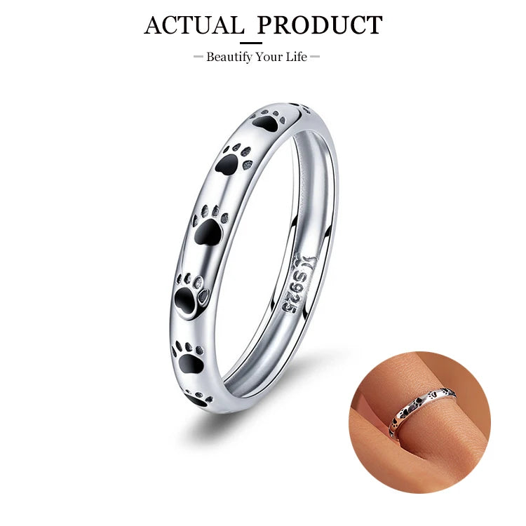 Genuine 925 Sterling Silver Elegant Rings