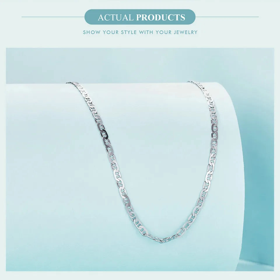 luxurious classic necklaces, 100% pure 925 Sterling Silver