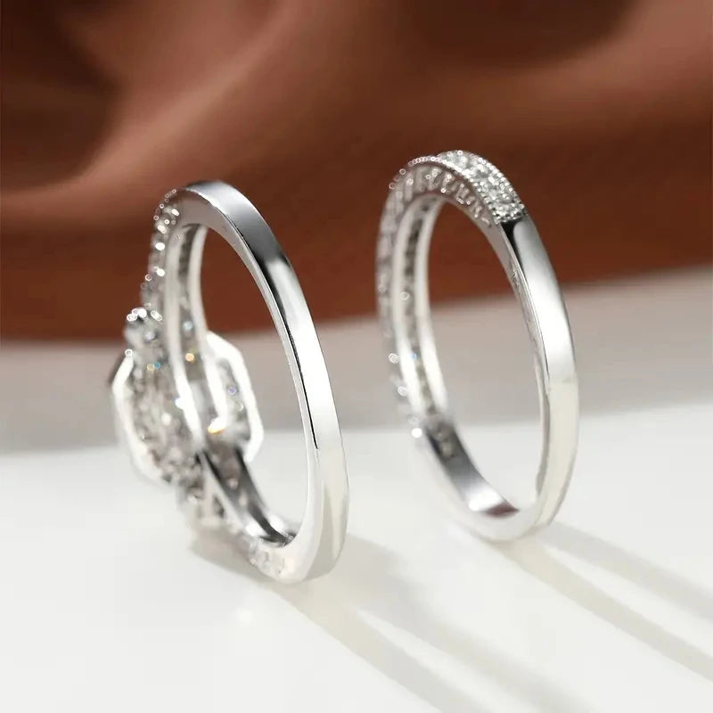 Luxury elegant princess rings.