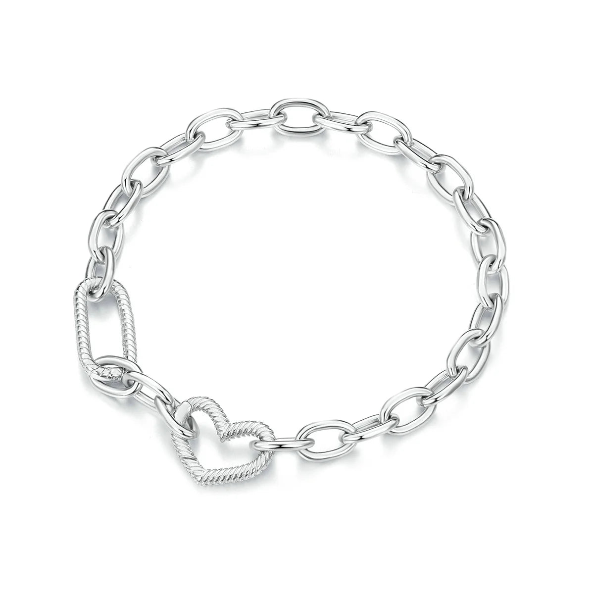 Genuine 925 Sterling Silver Princess Charm Bracelet.