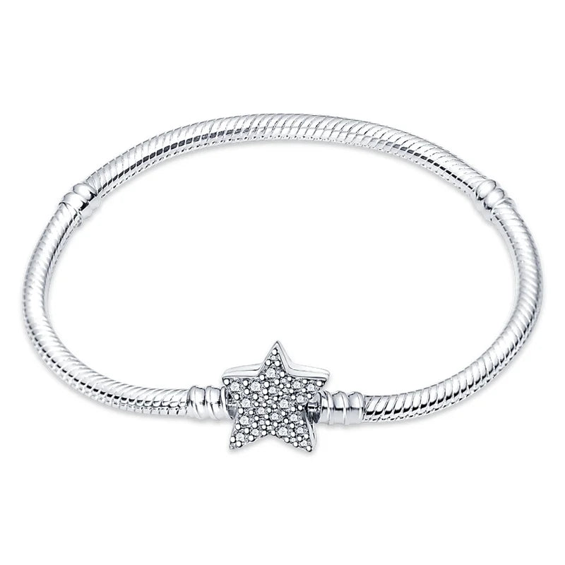 Pure 925 Sterling Silver Princess Bracelets. High Quality.