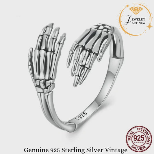 Genuine 925 Sterling Silver Vintage Open Rings.