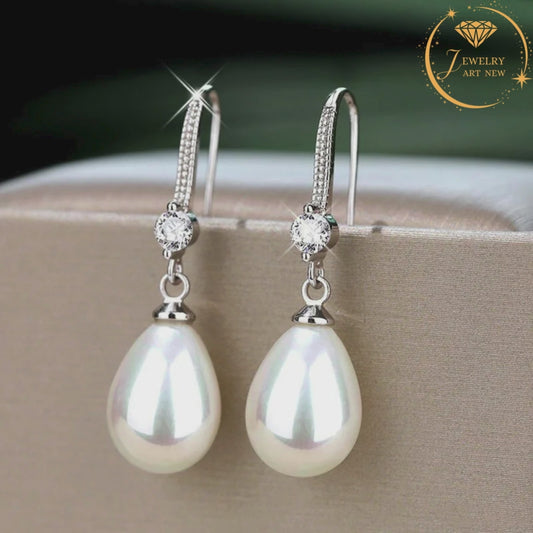 Elegant pearl earrings