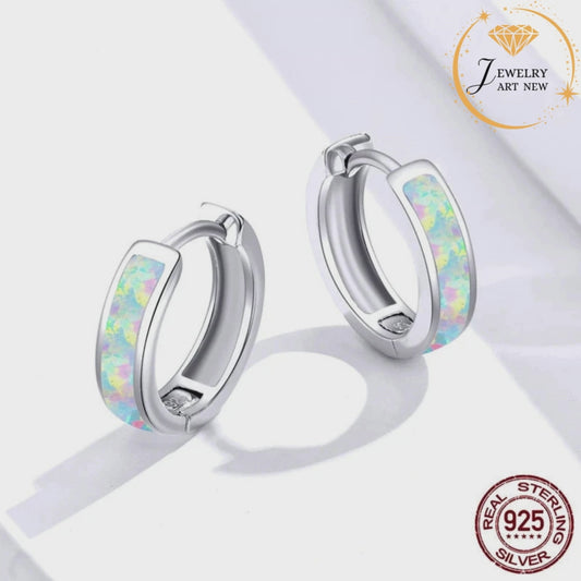 High quality round hoop earrings 100% 925 sterling silver.